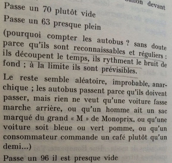 Perec, Tentative d’épuisement d’un lieu parisien